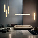 Italian Marble Pendant Light: Modern Minimalist Luxury Dining Table & Bar Island Strip Light by Ljojo