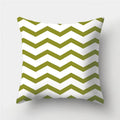 Army Green Geometric Printed Pillowcase by Ljojo for Living Room and Bedroom Decor