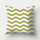 Army Green Geometric Printed Pillowcase by Ljojo for Living Room and Bedroom Decor