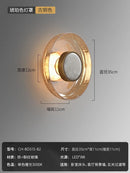 Italian Design LED Cracked Glass Wall Lamp Modern Minimalist Light Fixtures Home Decor Ljojo