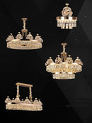 Ljojo Luxury Crystal Ceiling Chandeliers for Living Room Bedroom Villa