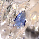 Ljojo French Blue Romantic Crystal Chandeliers - Luxury Glass Living Room Lighting