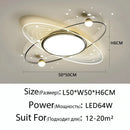 LED Ceiling Lamp Modern Nordic Moon Design Remote Control Light Fixture Ljojo
