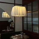 Nordic Simple Fold Fabric E27 Pendant Lights by Ljojo: Elegant Chandeliers for Dining Room & Bedroom