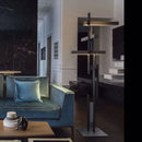 Ljojo Contemporary Metallic Luster Floor Lamp for Unique Living Room and Bedroom Decor
