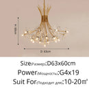 Dandelion Flower Chandelier LED Romantic Home Decoration Ljojo Bouquet Lamp