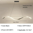 Ljojo LED Pendant Light Modern Minimalist Chandelier 40W Kitchen Dining Room Lamp