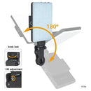 Ljojo LED Cell Phone Fill Light - Portable Handheld Clip-on for Live Meeting Selfie Photography