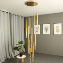Nordic Gold Black Led Staircase Chandeliers for Home Decor by Ljojo