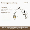 Nordic Robotic Arm Bedroom Metal LED Wall Lamp Medieval Vintage Industrial by Ljojo