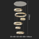 Ljojo Light Luxury Crystal Chandelier for Living Room Villa Restaurant Eye Protection