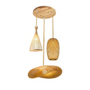 Led Pendant Lamp Natural Rattan Wicker Chandeliers Hand-Woven Bamboot E27 Lighting by Ljojo