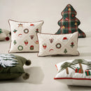 Embroidered Christmas Pillow Cover - Ljojo Cozy Holiday Decor