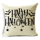 Black White Happy Halloween Trick Or Treat Pillowcase for Ljojo Décor
