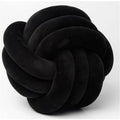 Cream White Art Deco Striped Knot Pillow - Handmade Soft Modern Cozy Decor for Home & Sofa.rm Ljojo