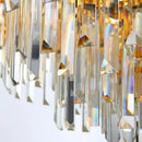 Ljojo Luxury Golden LED Crystal Ceiling Light - Modern Round Living Room Fixture