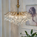 French Romantic K9 Crystal LED Metal Frame Chandelier for Living Room by Ljojo