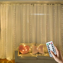 3M Ljojo™ LED Curtain String Lights with Remote Control - Perfect for Home Decoration