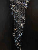 K9 Crystal Staircase Light Long Chandelier for Living Room by Ljojo