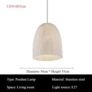 Italian Stainless Steel Pendant Lights Modern Hanging Chandeliers for Living Room Kitchen - Ljojo