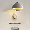 Modern LED Wall Lamp Flower Bud Sconce Creative Macaron Switch Night Light by Ljojo