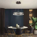 Modern Ring LED Chandelier Dimmable for Dining Table lusters Fixture by Ljojo