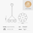 Luxurious Bubble Ball Art Living Room Pendant Light Fixture by Ljojo - High-End Designer Showcase