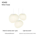 Nordic Modern Glass Chandelier for Living Room Dining Room by Ljojo