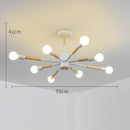220V 110v Modern LED Ceiling Lights with E27 Bulb Lampshades by Ljojo Wood Livingroom Bedroom Surface Mounted