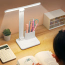 Ljojo LED Desk Lamp: 3-Level Dimmable Touch Night Light, USB Rechargeable, Foldable Table Lamp