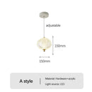 Bedside Bedroom LED Chandelier Pendant Lighting by Ljojo - Modern Nordic Style dining room home decor
