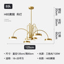 LED Copper Pendant Lights for Restaurant - Modern Atmosphere Chandeliers by Ljojo