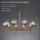Nordic Glass Ball LED Pendant Light Chandelier - Ljojo Luminaires for Home Decor