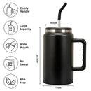 Ljojo 1500ml Insulated Tumbler with Handle and Straw Lid