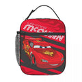 Ljojo Lightning Mcqueen Insulated Lunch Bag for School, Bento Box Cooler