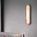LED Oval Wall Lamp Natural Marble Gold Black Copper Modern Elegant Lighting for Ljojo