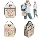 Ljojo Minnie Mouse Insulated Lunch Bag for Girls - Cute School Picnic Food Storage