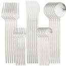 Ljojo 30-Piece Stainless Steel Matte Gold Cutlery Set & Tableware Kit