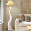 Modern Minimalist Pleated Floor Lamp Vertical Lighting by Ljojo - Indoor Standing Light for Bedroom and Study