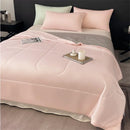 Ljojo Lightweight Cooling Comforter: Soft Smooth Air Condition Blanket for Summer