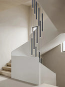 Ljojo LED Chandelier Stairs Pendant Ceiling Lamp for Hotel Lobby Decor
