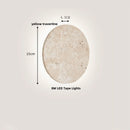 Ljojo LED Wall Lamp Sconce Yellow Travertine Waterproof Outdoor Stair Light