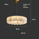 Luxurious Modern Natural Marble Ceiling Chandelier for Living Rooms and Dining Areas by Ljojo