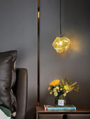 Ljojo Ice Cube Chandelier Glass Pendant Lamp Modern Dining Room Hanging Light
