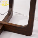 Japanese Wabi-sabi Walnut Wood Zen Table Lamp LED E27 Fabric Lampshade Modern Minimalist Ljojo