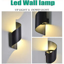 Ljojo 12W LED Wall Light, IP65 Waterproof Indoor Outdoor Up Down Lamp for Garden, Porch, Balcony