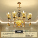 Ljojo Luxury Crystal Chandelier Lamp for Living Room Bedroom Decor Atmosphere Lighting