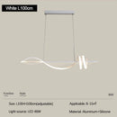 Ljojo Modern Fishing Line Chandelier LED Pendant Light Stylish Dining Room Fixture