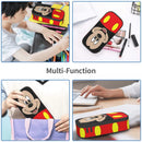 Ljojo Mickey Mouse Pen Case: Large Kawaii Storage Bag for Women Men