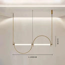 Ljojo Modern Designer Led Chandelier | Minimalist Pendant Lighting for Living Room & Dining Area